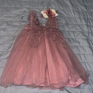 Layered Butterfly Tulle Tutu Dress